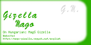 gizella mago business card