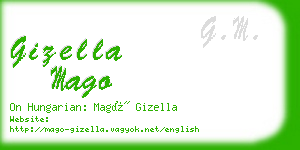 gizella mago business card